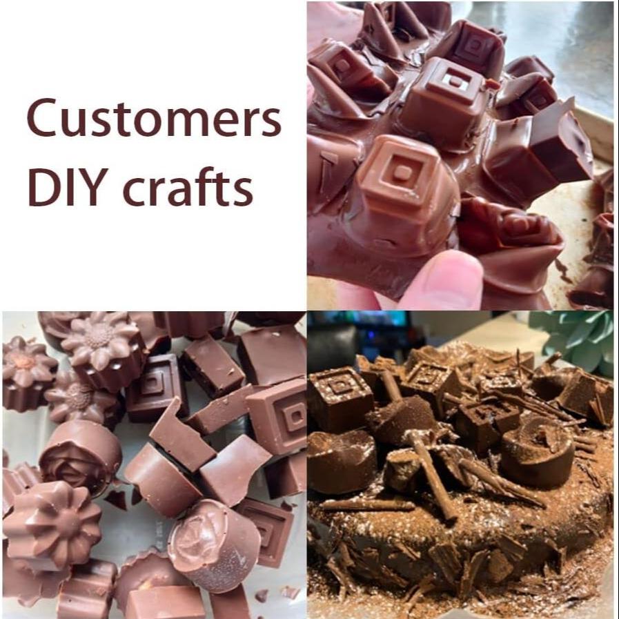 4 Pcs Chocolate Candy Mold, Slicone Baking Mold, Candy Mold Silicone, Non-Stick Surface Can Be Easily Demoulded, Suitable for Making Jelly Candy, Truffle Chocolate, Bath Balls and Candles. Kitchen Baking Appliance.