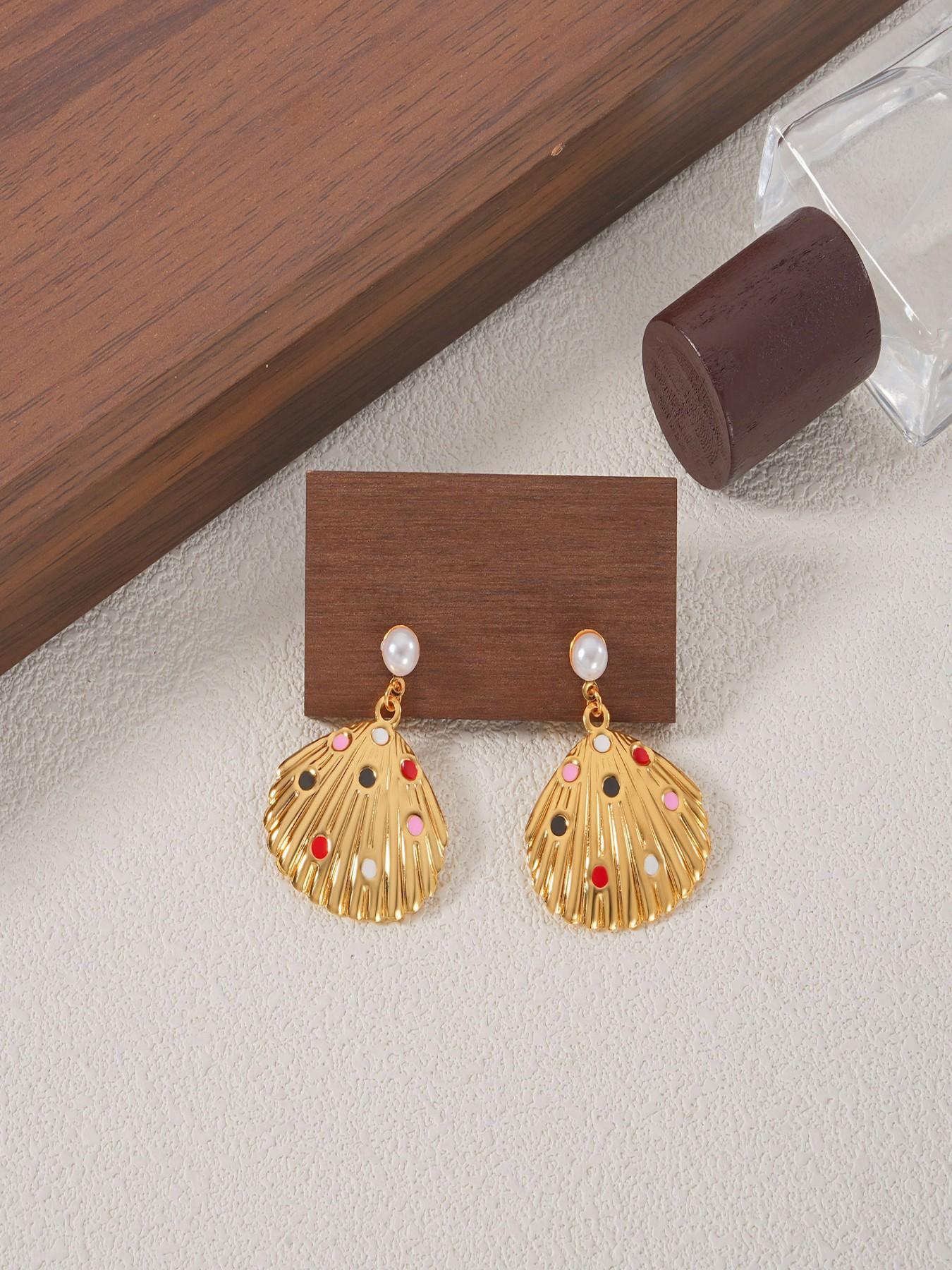 Women’s Elegant Stud Earring Set, Stainless Steel Material, Plain Design, All-Season Jewelry Accessory, Perfect Gift for Her