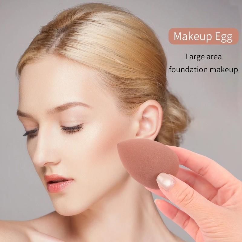 40-Piece Makeup Set, Skin-Friendly Powder Puffs & Brushes, Flocked Beauty Blenders, Headbands, Cleansing Sponges, Full Collection