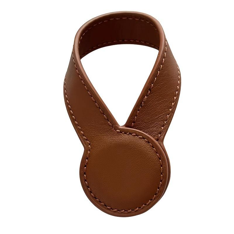 Imitation Leather Magnetic Hat Clip Outdoor Portable Hat Clip Keychain Pants Clip PU Hat Clip