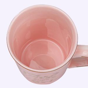 Biching Best Nurse Gifts for Women, Nurses' Day Gift, Nurse is a Work of Heart - 14oz Gold Printed Pink Ceramic Coffee Mug, Birthday Thank You Gift Present for Nursing School Student Graduation Nurses Day, Gift Boxed