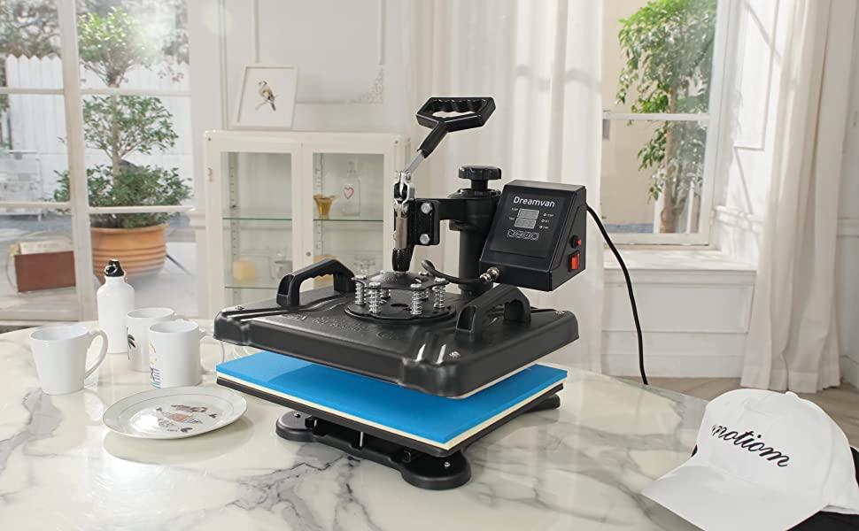 AKEYDIY Heat Press Machine for t Shirts 360-Degree Swing Away Heat Press,Tumbler Press Machine,Digital Combo 12" x 15" , Sublimation Transfer for T Shirts Mug Hat Plate Cap,New Year Gfits,DIY Beginners Friendly,Xmas Gifts for DIY Lovers