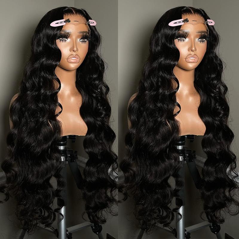 Bling Hair VIP 36 34 Inch 13X4 13X6 Body Wave Lace Front Wig Human Hair 360 Full Frontal Wigs for Women Brazilian Real Human Hair PrePlucked Natural Black Remy Hair 180% Density #TikTokShopHolidayHaul