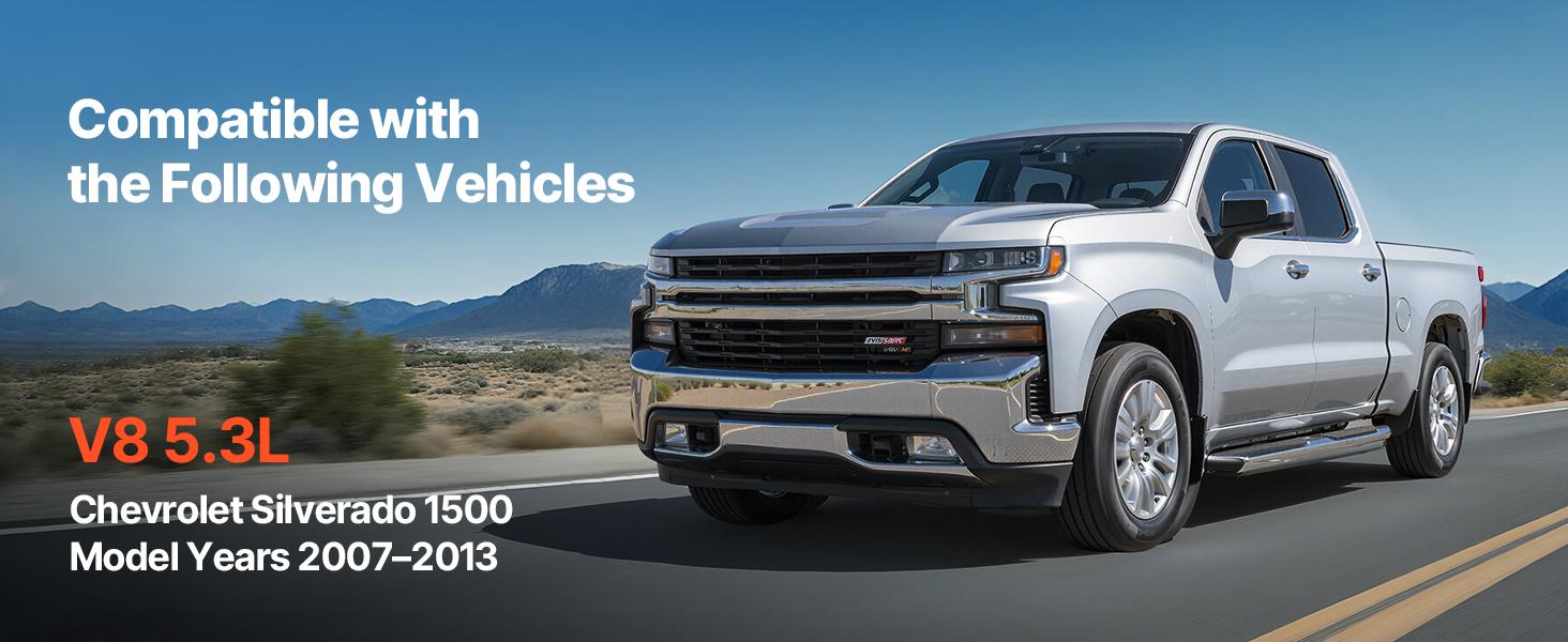 VEVOR Engine Motor Mount Kit Replacement, Set of 2, Compatible with 2007-2013 Chevrolet Silverado 1500 5.3L V8, Replace OE# A5365, A5365, Secure Support, Left and Right Front Mounts VEVOR Engine Motor Mount Kit Replacement, Set of 2, Compatible with 2007-2013 Chevrolet Silverado 1500 5.3L V8, Replace OE# A5365, A5365, Secure Support, Left and Right Front Mounts