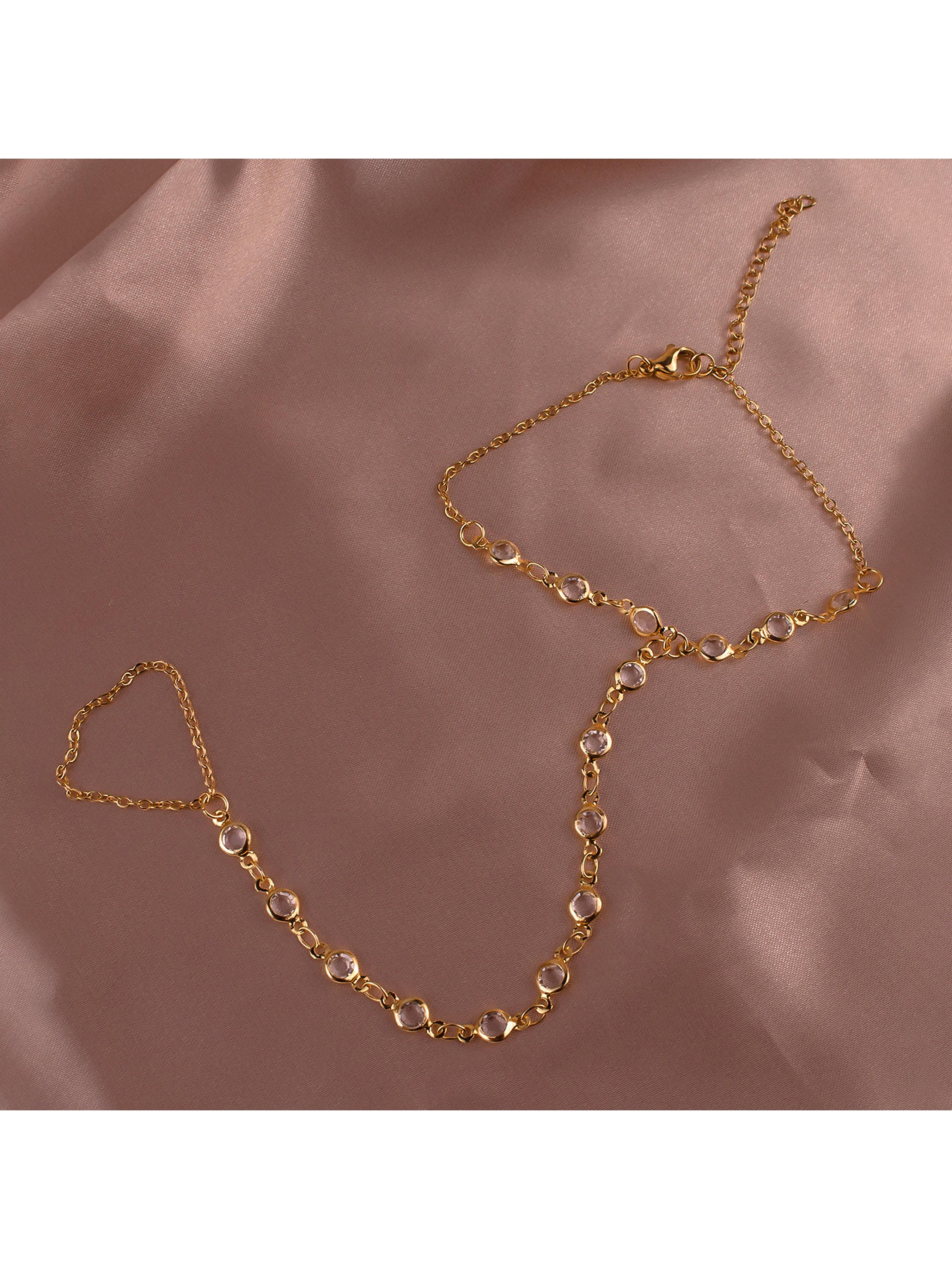 Women's Boho Minimalist Jewelry Set, Stainless Steel & Crystal Beads Design, Ideal Gift for Beach Vacation Music Festivals Parties