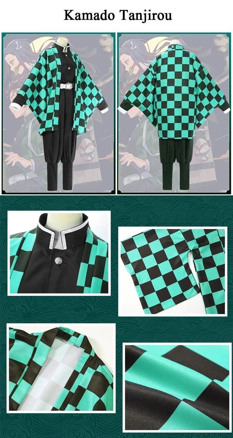 New Demon Slayer Cosplay Tanjiro Nezuko Cosplay Kids Shinobu Costume Japanese Anime Cartoon Halloween Costume Christmas Gifts, Cosplay Costume, Cartoon Character