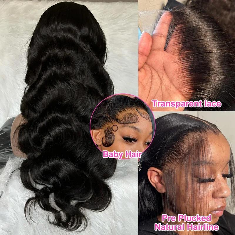 Bling Hair 13x6 Lace Frontal Wig Human Hair 30 32 Inch 13x4 Transparent Lace Front Preplucked Natural Body Wave Human Hair Wigs for Women