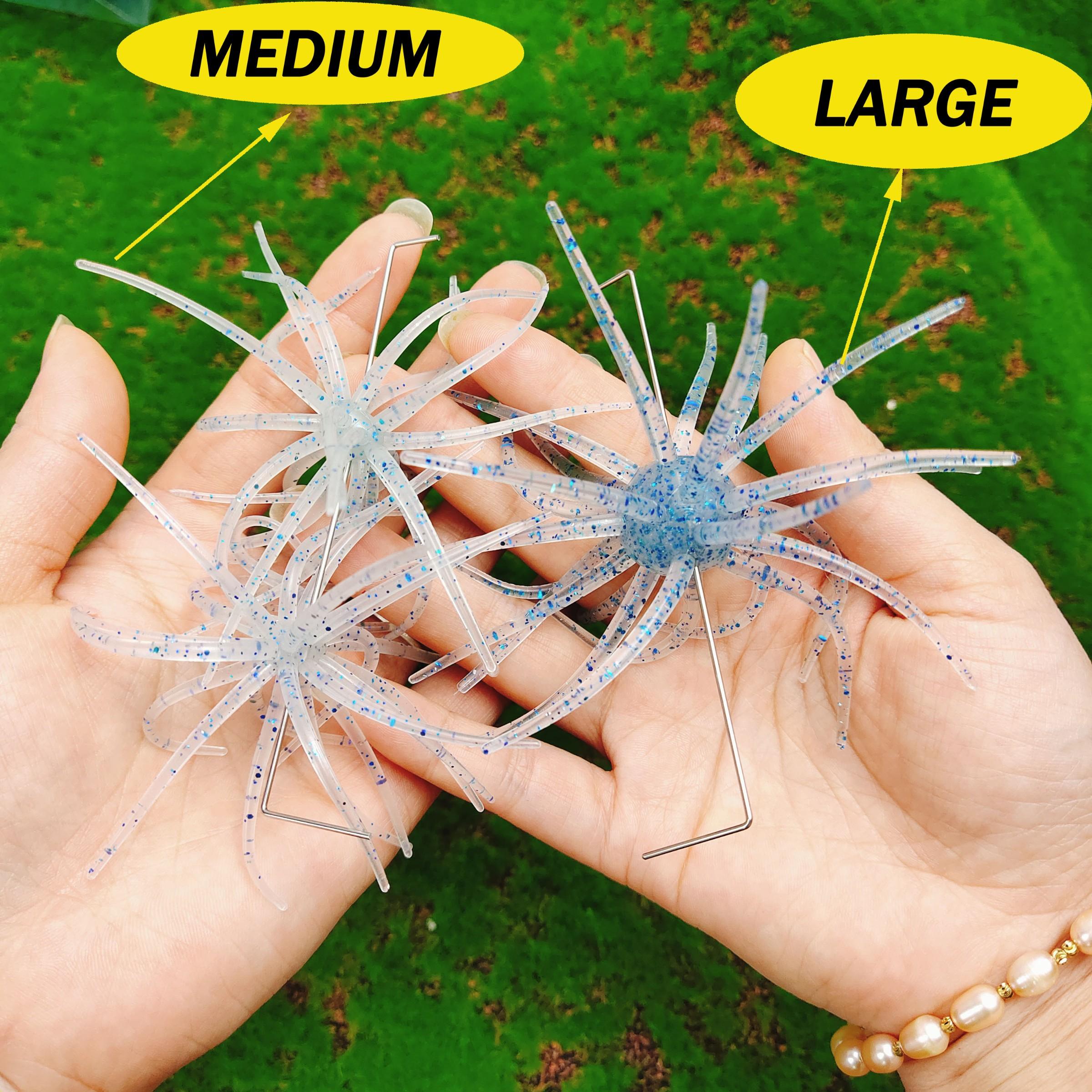 Realistic Sea Urchin Soft Bait, Large Size Single Pack, Medium Size Twin Pack, Durable Tpe Material, Fishing Lure Fake Bait