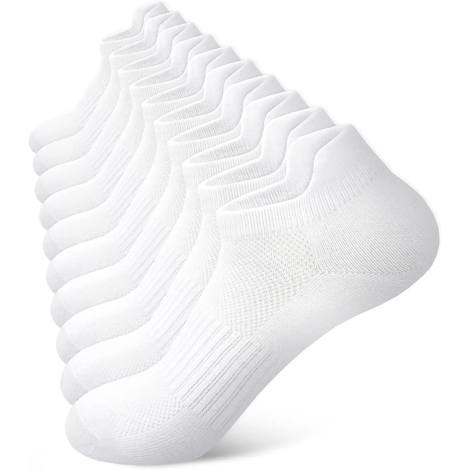 Ankle Socks Womens Thin Breathable No Show Low Cut Cotton Socks 5 Pairs
