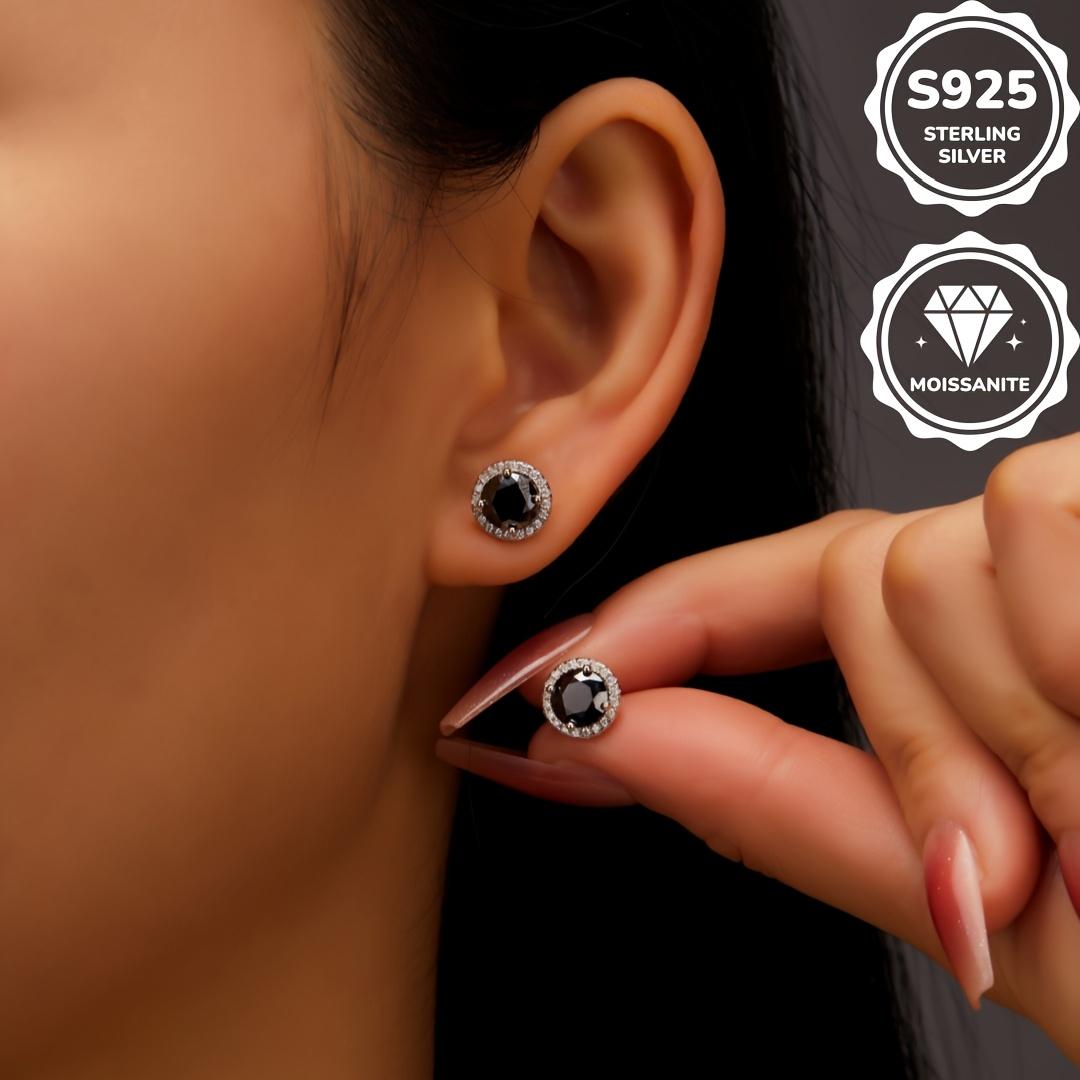 【2026 TREND ALERT】 | Artisanal Design S925 Silver Stud Earrings | Moissanite/Zircon Dual Version | Soft Needle & Kraft Box | Unisex Black Friday Deals