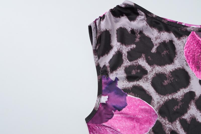 Two-piece Set Women's Floral Print One Shoulder Sleeveless Lace-up Tank Top & Bodycon Skirt, Casual lounge set, Backless Strapless Irregular Neck Crop Top Long Skirts Suits, Party Club Date Holiday Casual Outfits For Ladies Summer Clothes Wear