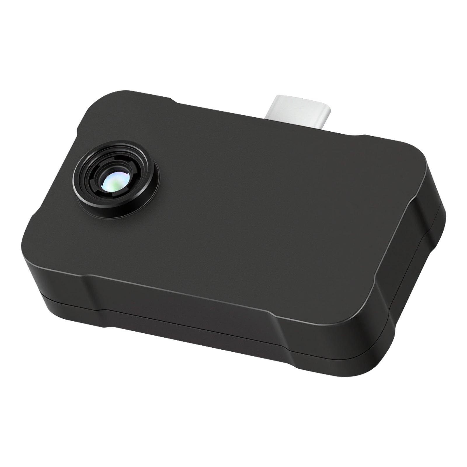 VEVOR Thermal Imaging Camera for Android & iOS Smartphones/Tablets, 512x384 Super Resolution, 25 Hz Refresh Rate, -4°F to 1022°F Range, 6 Color Palettes, Accurate Measurement for Automotive Diagnostics, 256 X 192, 25Hz Refresh Rate, -20°C To 550°C, ≤40 Mk