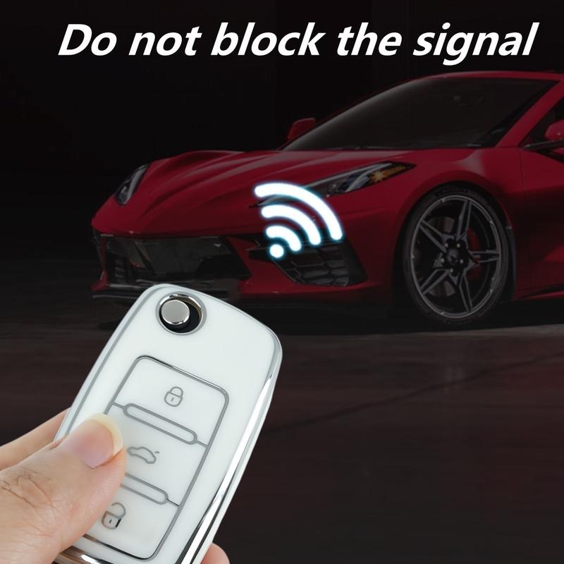 Car Key fod cover shell Case For Volkswagen For VW For Magotan For Golf 4 3 5 6 For MK6 For Passat For Touran For Bora For Tiguan For Jetta For Lavida For Skoda For Octavia Key bag Car Key Rem Car Key Protector