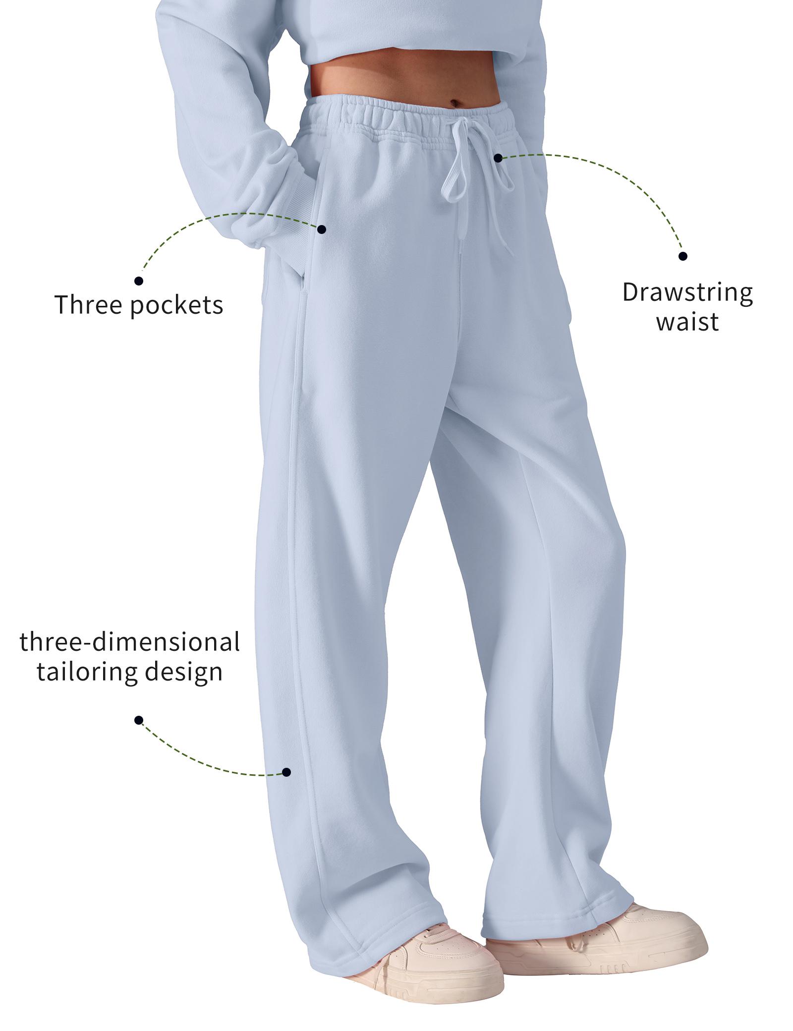 FAIABLE Unisex Drawstring Sweatpants with Three Spacious Pockets,Practical Water-Wash Design,and Flattering Tailored Cut,Stitch Sweatpants - Comfortable Cotton Sweatpants for Couples' Matching Look, Ideal for Everyday Wear and Relaxation