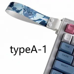 Anime Cartoon Keyboard Strap, Universal Detachable Decorative Hanging Rope, DIY Cool Keyboard Accessory, Anime Character Print