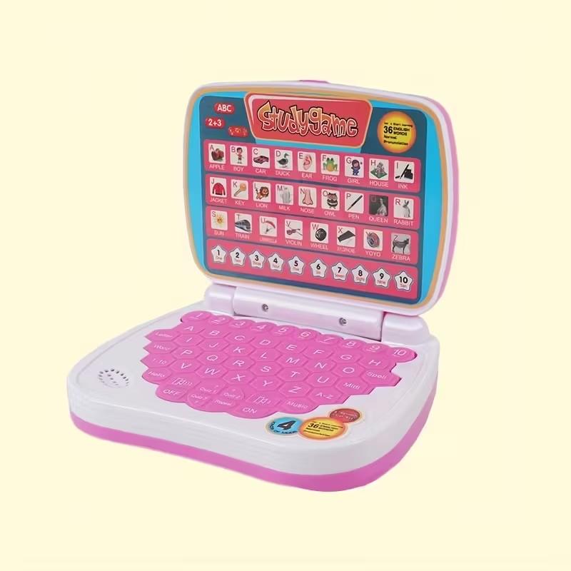 Electronic Digital Learning Toy, Word Learning Machine, Mini Study Computer, Portable, English Language, Letters Numbers Music, Suitable for Kids 3+, Christmas Gift, Phonics Learning Pad