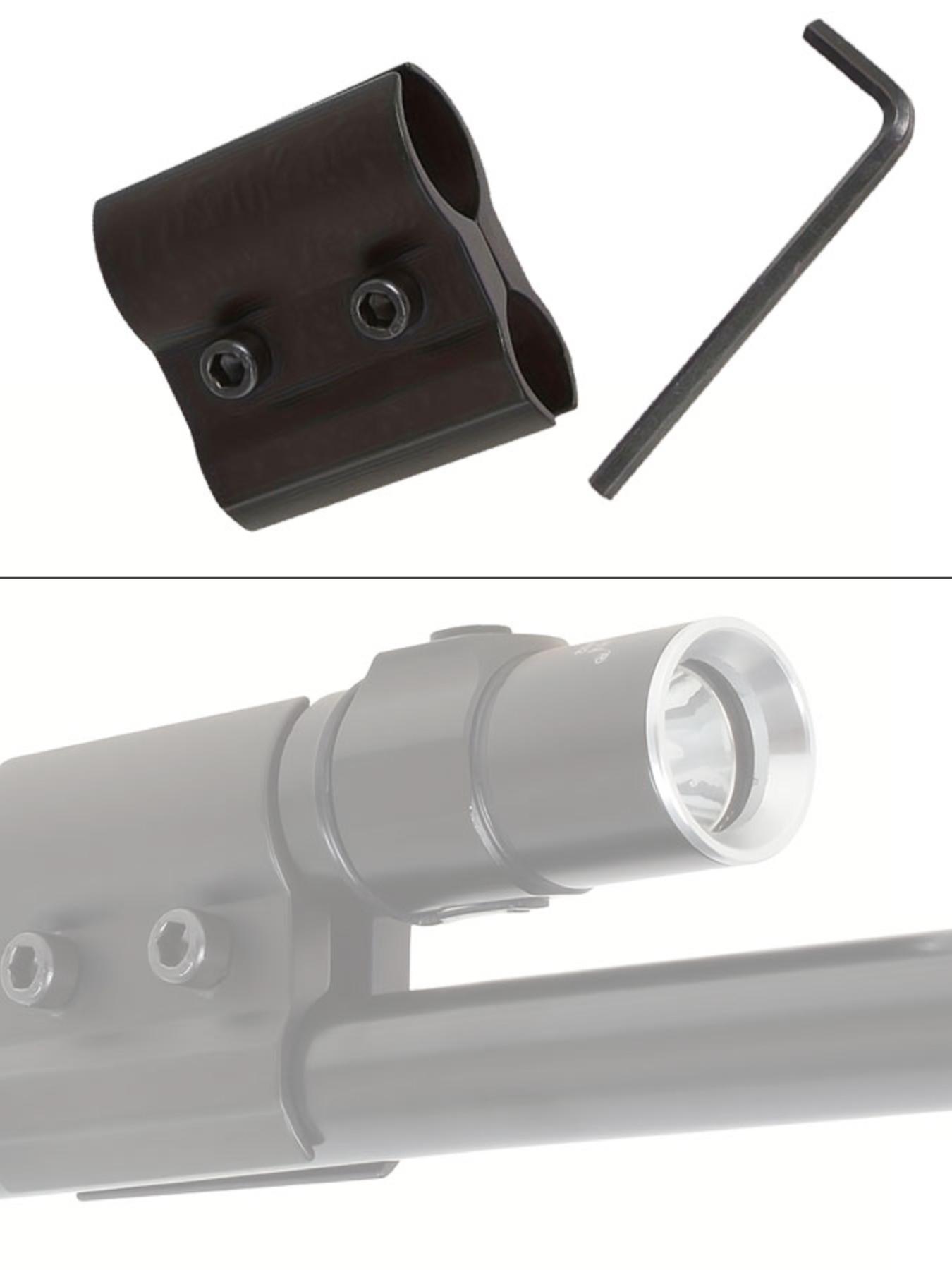 Outdoor Shooting Lantern Mount, Matte Dual Tube Aluminum Laser Scope Bracket, Sports Optics Holder, Durable & Reliable Design