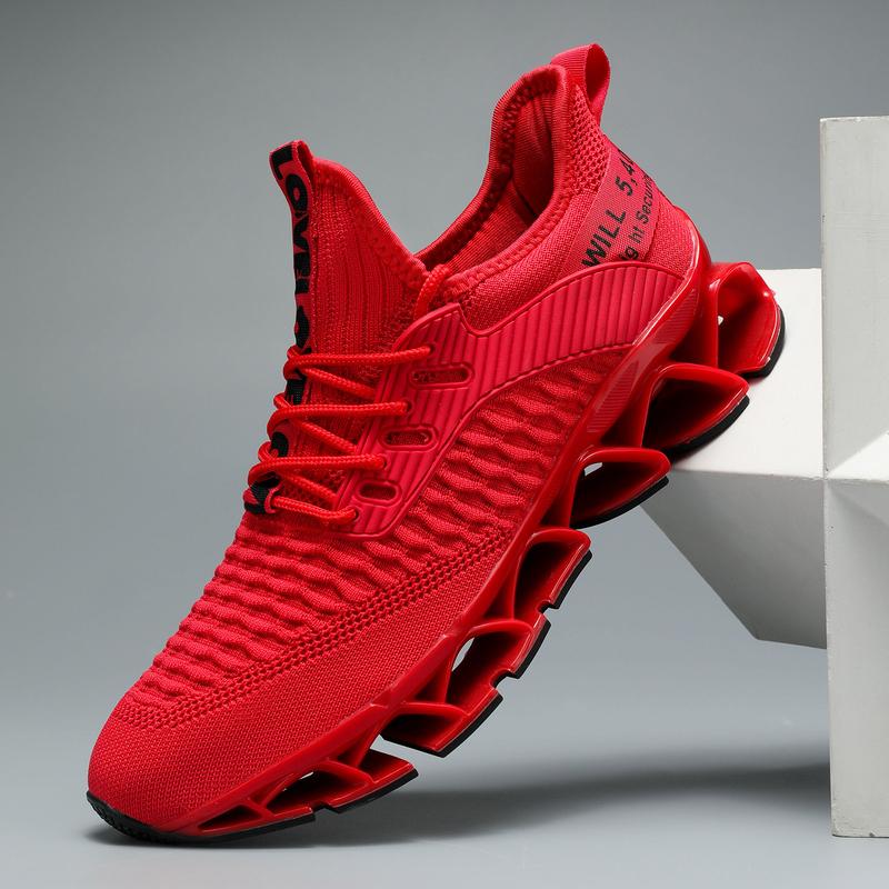 Men's Letter Design Summer Running Shoes，2024 Casual Sneakers，Sporty Hollow Out Design Lightweight Breathable Shoes，Lace Up Shoes for Daily Wear