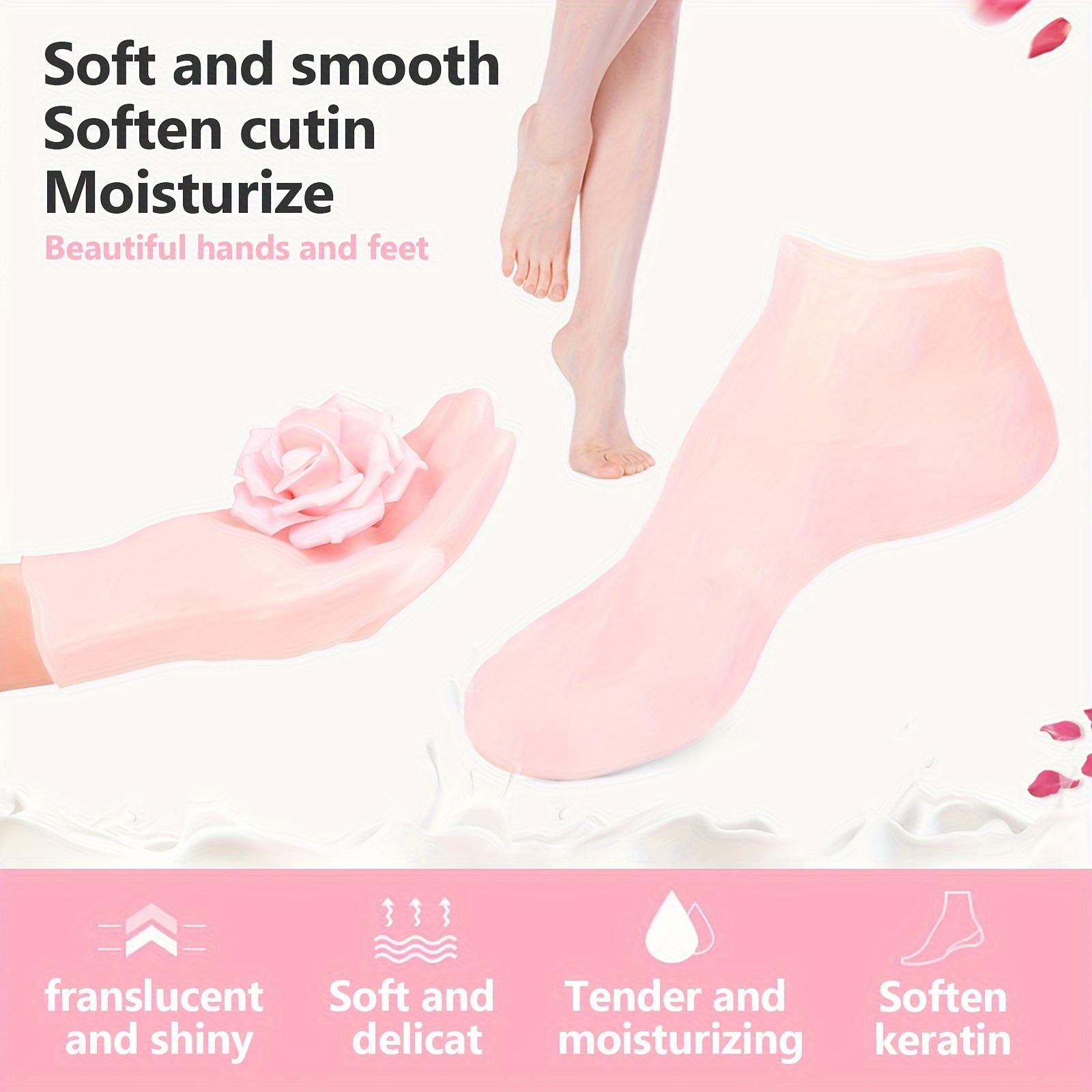 3pcs Silicone Moisturizing Set - Mask Cover, Silicone Gloves, Socks, Skincare Tools, Self care tool, Anti-Evaporation, Anti-Slip Fixed Mask Strap, Beauty Tools to Chapped Skin, Daily Care for Hands And Feet
