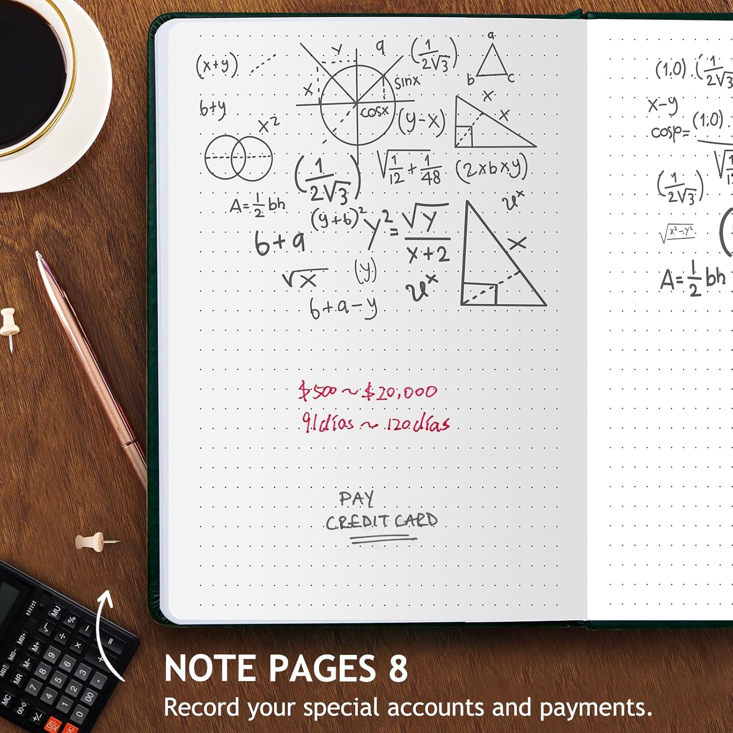 ccounting  Book: Business Expense Trcker Notebook - Personl Finnce Checkbook for Smll Business or Personl Use - Simple  Books for Bookkeeping - Drk Green,.8" x 8."