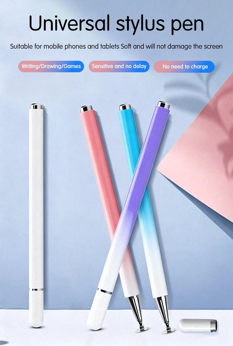 Universal Capacitive Stylus Pen, No Charging Needed, Compatible with Phones and Tablets, Dual-Sided Magnetic Cap, Touchscreen Pen for Drawing and Writing