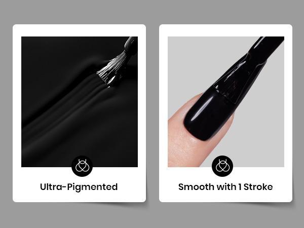 Beetles All-In-One Chrome Nail Powder Kit, Silver Holographic Chrome Nail Powder with 7.5ML Black Color Gel Nail Polish, Base & Top Coat, Peel-Off Latex Tape & Silicone Nail Brush, Chrome Nail Set for DIY Nail Art, Perfect Gift for Women