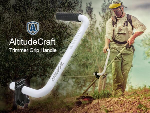 AltitudeCraft Upgraded Trimmer Handle – Ergonomic Back Saver Lawn Cutting Handle Grip, Universal Grass & Weed Trimmer Handle for Easy Yard Work – Garden Tool (Patented)