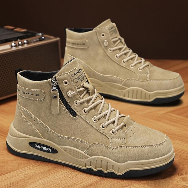 New Men's Fall Winter Side Zipper One-Step Comfort Casual Sports
