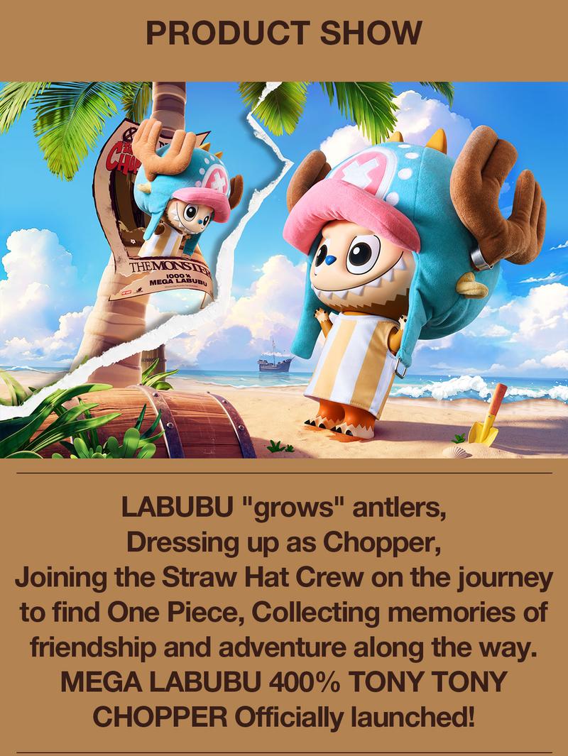 POP MART MEGA LABUBU 400% TONY TONY CHOPPER