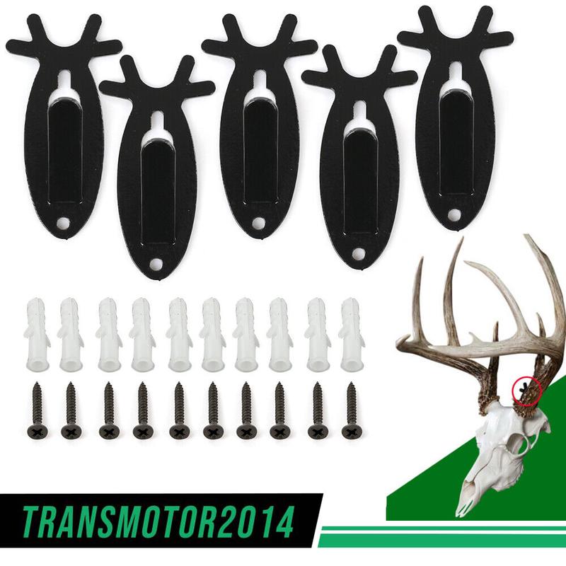 CROSSDESIGN 5/10Pcs Skull Wall Hanger Hook Deer Antelope Antler Deer antler shaped wall mounted hook Bracket,decoration storage rack for home living room bedroom Car