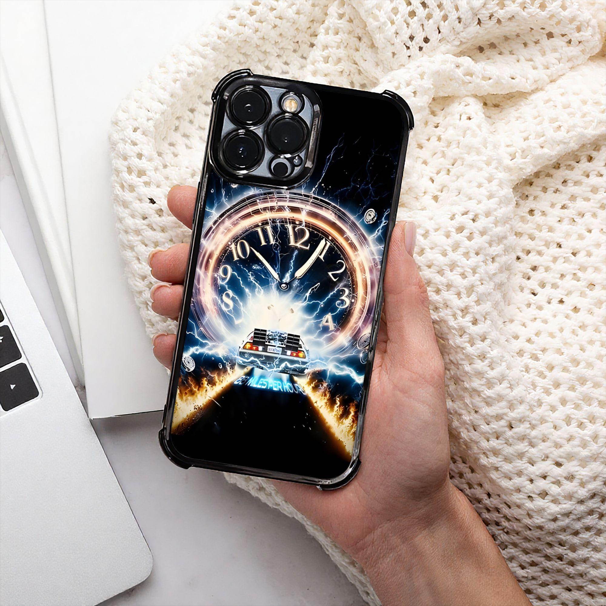 Phone Case - 1PC Featuring a Race Through Time Design Phone Case, Made with an Electroplating Process for Protection, Equipped with Reinforced Cushioning And Collision Prevention, Compatible with Various for iphone Models Including 17, 16, 15, 14