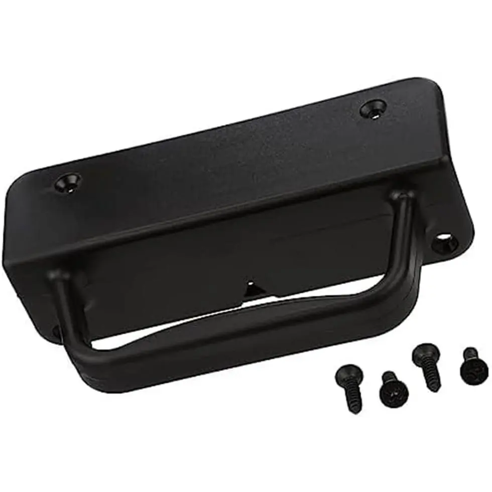 Nylon Gate Handle - Best Grip & Extra Knuckle Room - Left/Right Reversible - Sturdy Design with Easy Alignment - Heavy Duty Outdoor Gate Pull for Aluminum/Vinyl/PVC Fences, 1 Pack, BlackGift