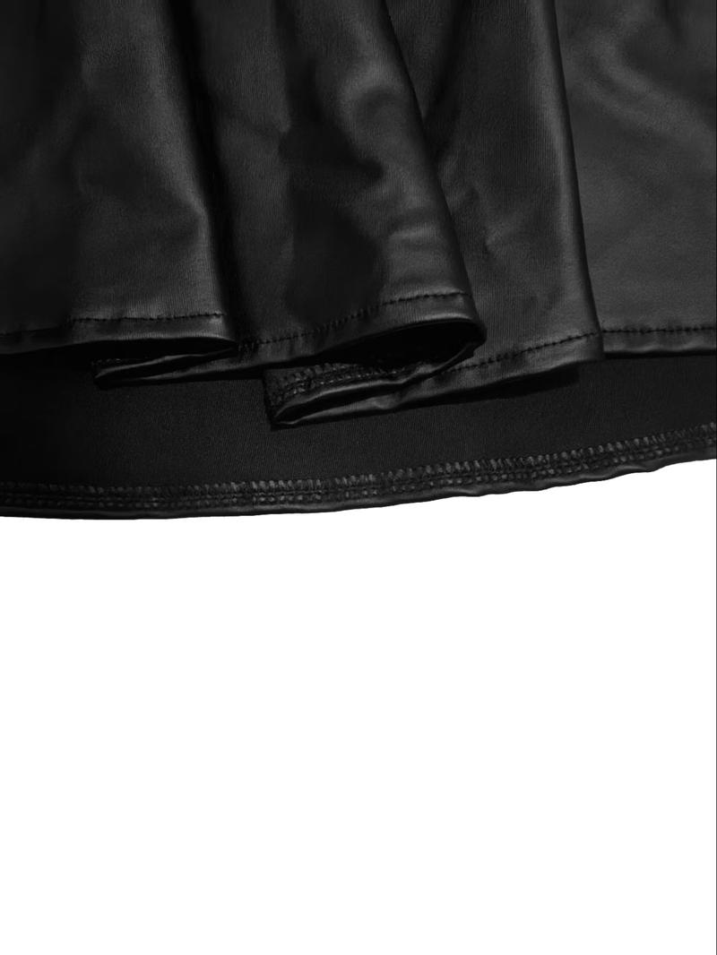 New European Style Casual Women's Patchwork A-Line Dress, Elegant Long Sleeve Maxi Dress, Perfect for Spring & Fall Seasons