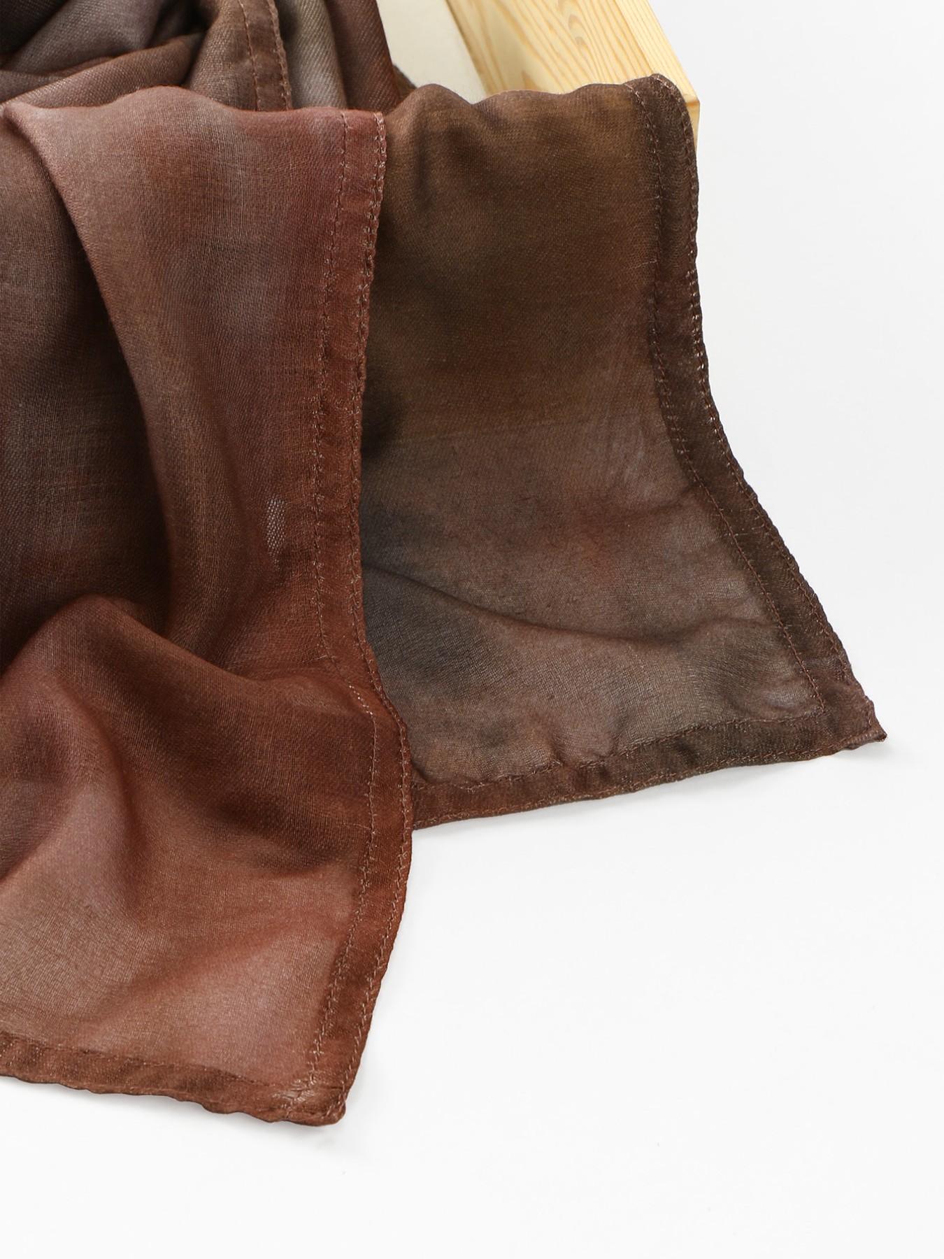 Fashion Caramel Tie-Dye Print Balik Saree Hijab Scarf, Elegant Women's Headscarf, Muslim Daily Wear, Breathable Beach Long Shawl