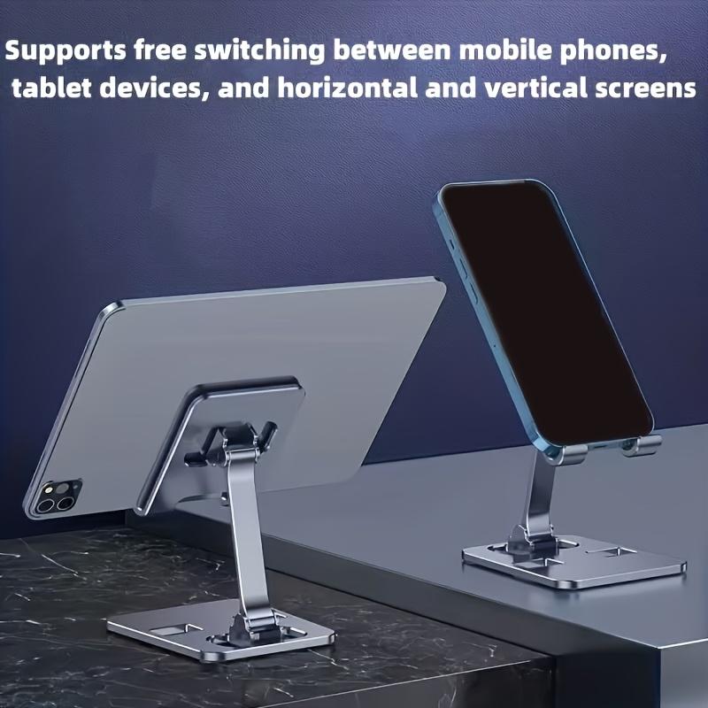 All Metal Foldable Lifting Mobile Phone Holder Lazy Desktop Holder Mobile Phone Tablet Universal Holder Multi Angle Adjustable Mobile Phone Holder Children's Online Class Mobile Phone Holder Base Compact And Portable