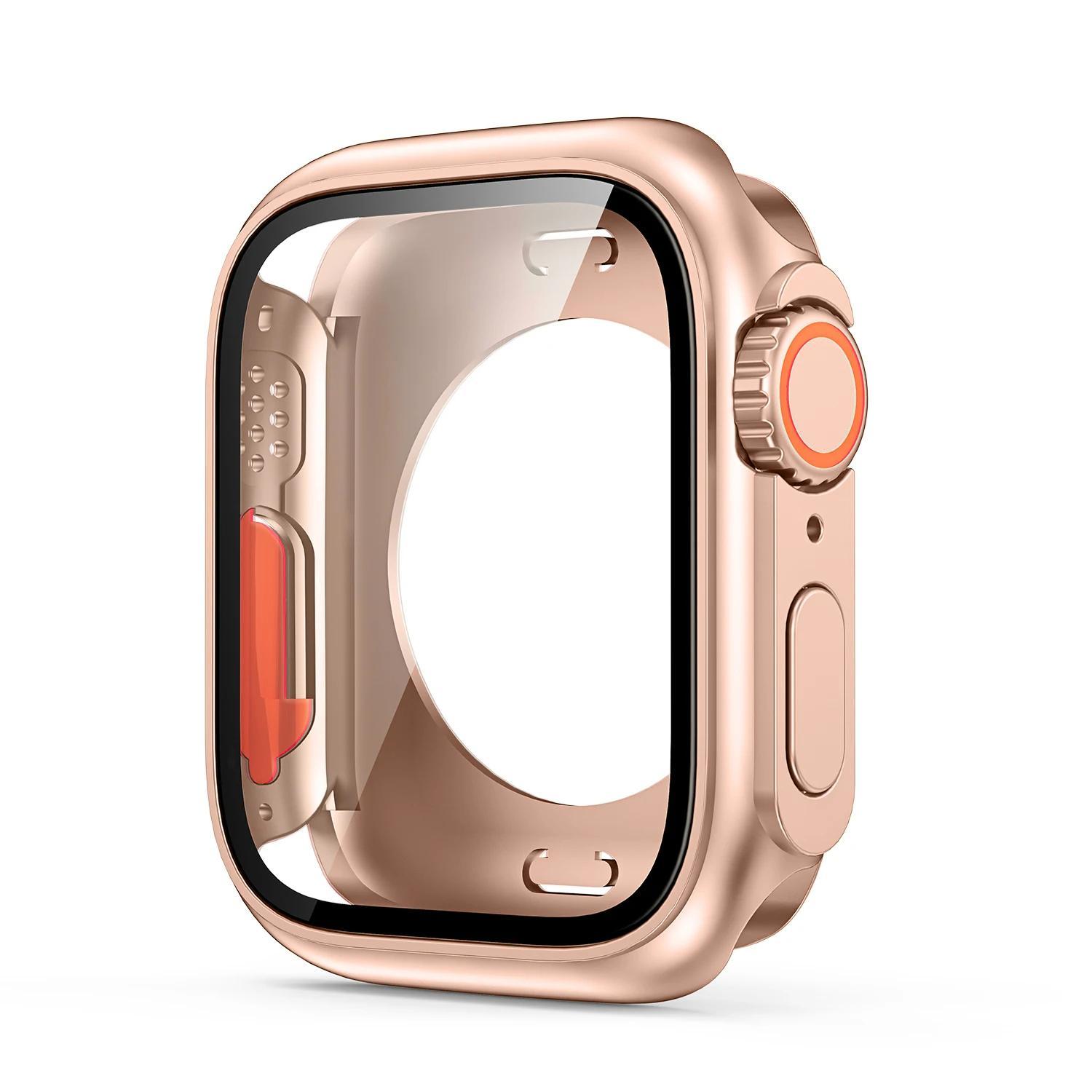 Shockproof Apple Watch Protective Case – Full Coverage Screen Protector (40–45mm)