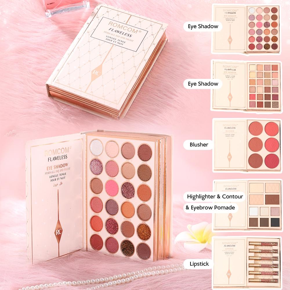 Complete Makeup Book for Face Blush Eyeshadow Contouring Flip-Page Design Delightful Holiday Gift Ideal for Beauty Enthusiasts Makeup Palette Set