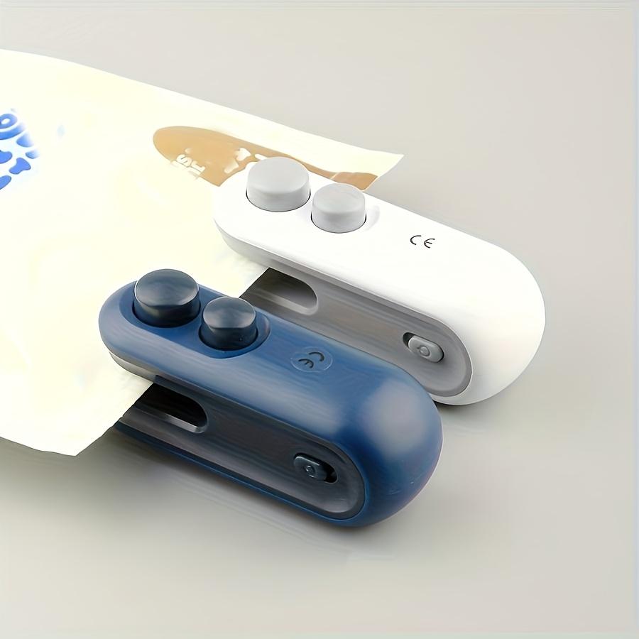 Mini Sealing Machine Compact Size Dual Function Cut & Seal, Easy Button Operation, Hand Protection, Snack Preservation, Small Home Use, Plastic Bag Sealer