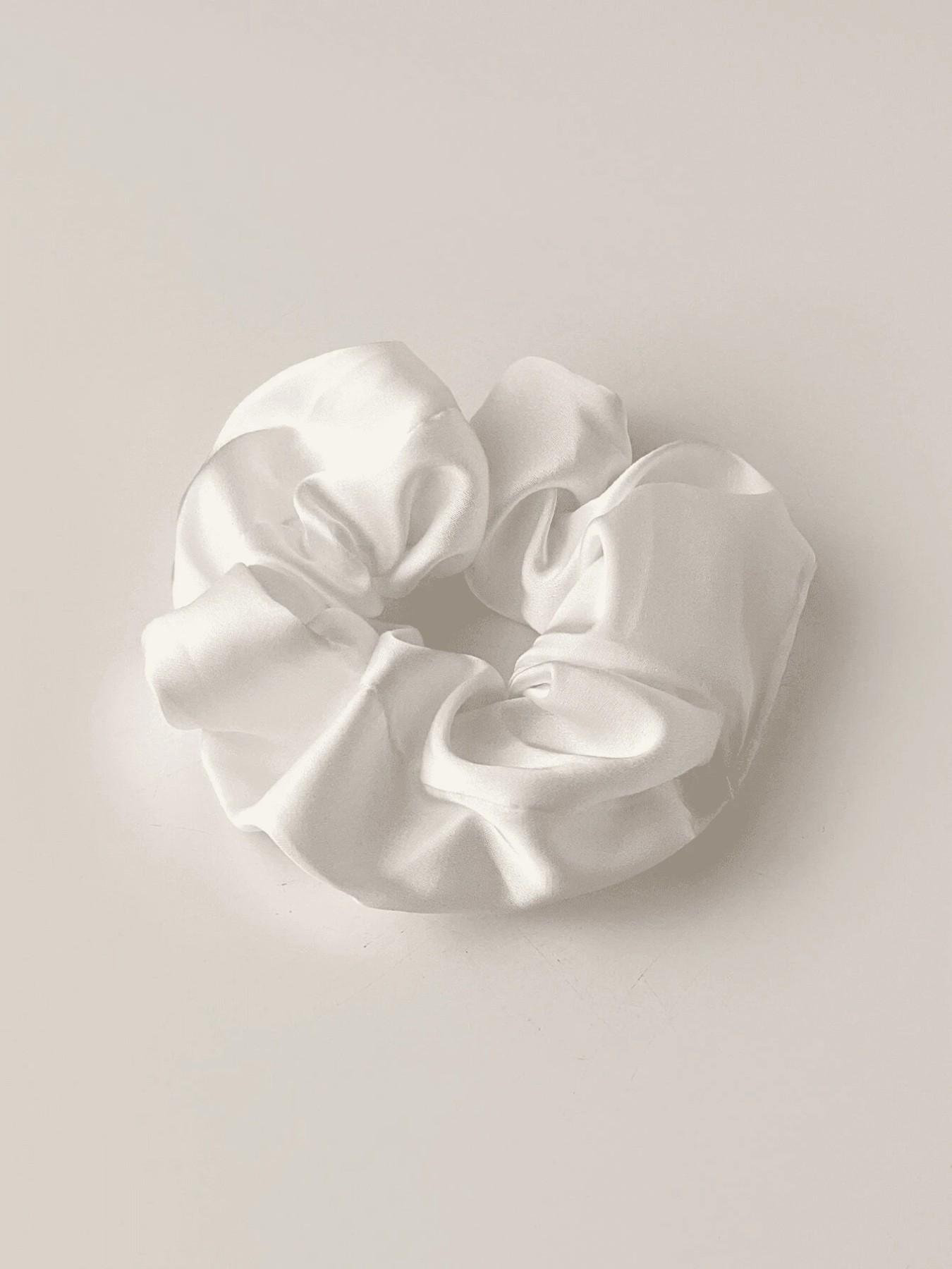 Vintage Satin Hair Tie, Minimalist French Curl Hair Band, Unique Women's Accessory, Essential Fall Fashion Item