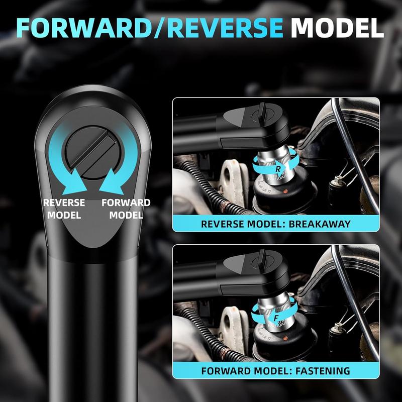 Seesii 3/8" Cordless Ratchet Wrench with 66Ft-lbs 200RPM, 2 x 21V Batteries, Power Ratchet Driver with Variable Speed,8 Sockets, 1/4" and 1/2" Adapter, and 3" Extension Bar, RT600B Black Friday Deals