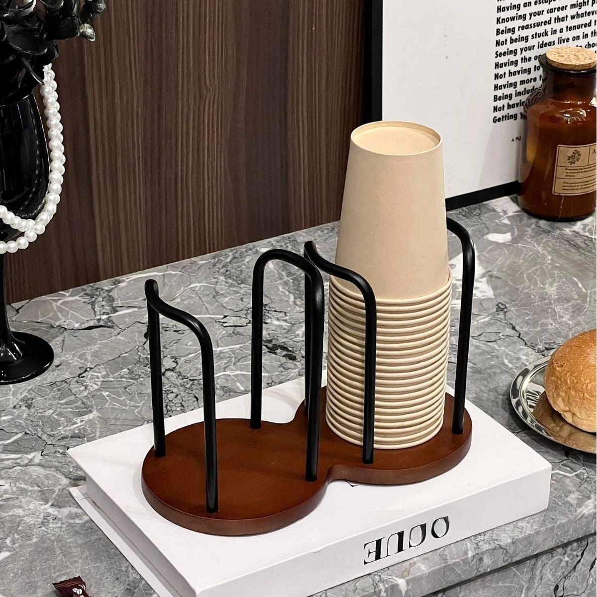 Practical Paper Cup Holder for Home and Coffee Shop, Multi-Functional Dispenser for Disposable Cups, Ideal for Storing Milk Tea and Coffee