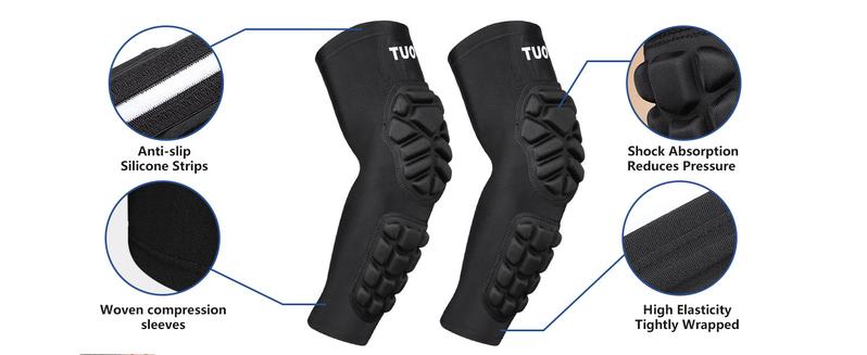TUOY Padded Arm Sleeves Elbow Forearm Crashproof Pads Protection for Football Basketball Volleyball Soccer UV Protection Sunblock Arm Sleeves Breathable Compression Arm Sleeves