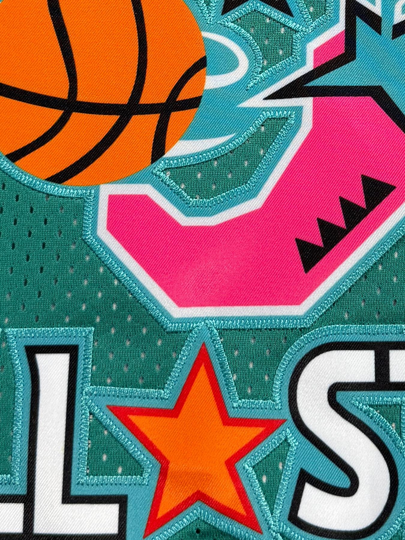 Men's 23 Green Embroidered Vintage Basketball Jersey, Casual Short Sleeve Vest, Fitted H Type Silhouette, Summer Kint Fabric, Long Clothing Length, Sports Jersey