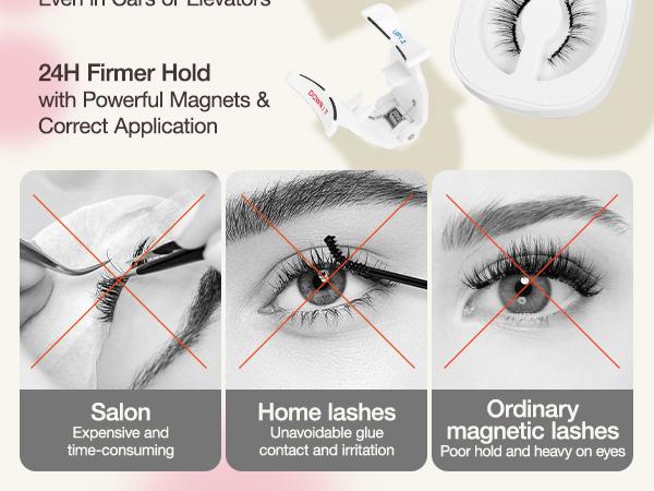 Lashview Soft Magnetic Lash Kit with Applicator No Glue or Eyeliner Needed, Lightweight Natural Makeup Eyelashes Lashview Soft Magnetic Lash Kit with Applicator No Glue or Eyeliner Needed, Lightweight Natural Makeup Eyelashes