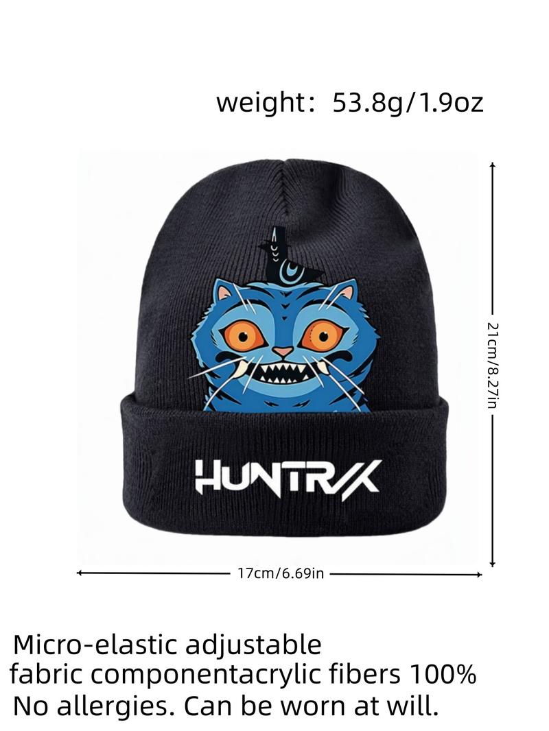 2025 New Style Kpop Demonhunters Printed Knit Cap Fleece Cap Beanie Hoodie Youth Unisex "Kpop Demonhunters" Same Style