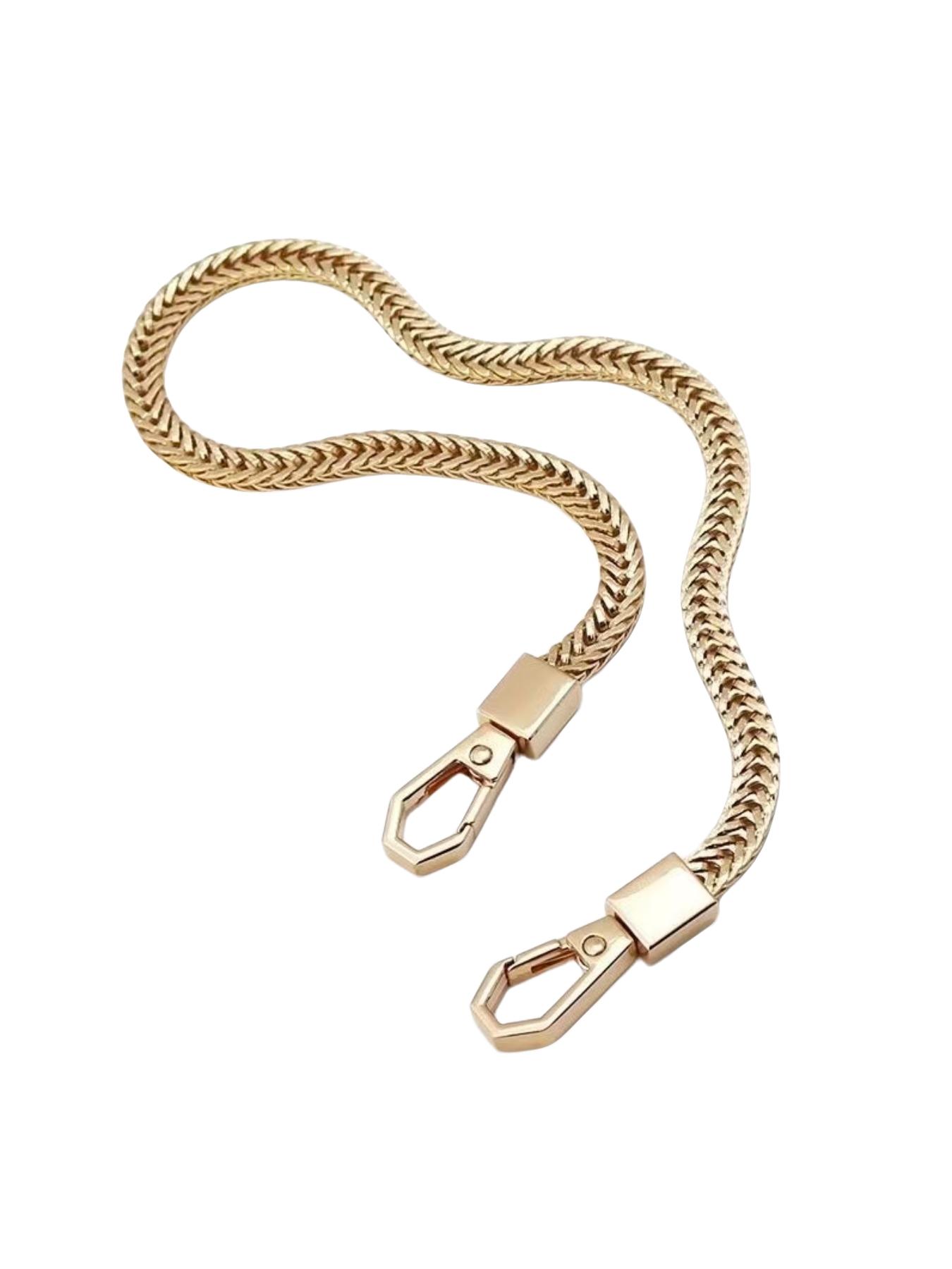 Elegant Handbag Chain,tracolla per borsa，catena per borsa， 2D Flat Iron Strap, Metal Buckle Shoulder Strap, Replaceable Single Shoulder/crossbody Strap, DIY Wallet Making