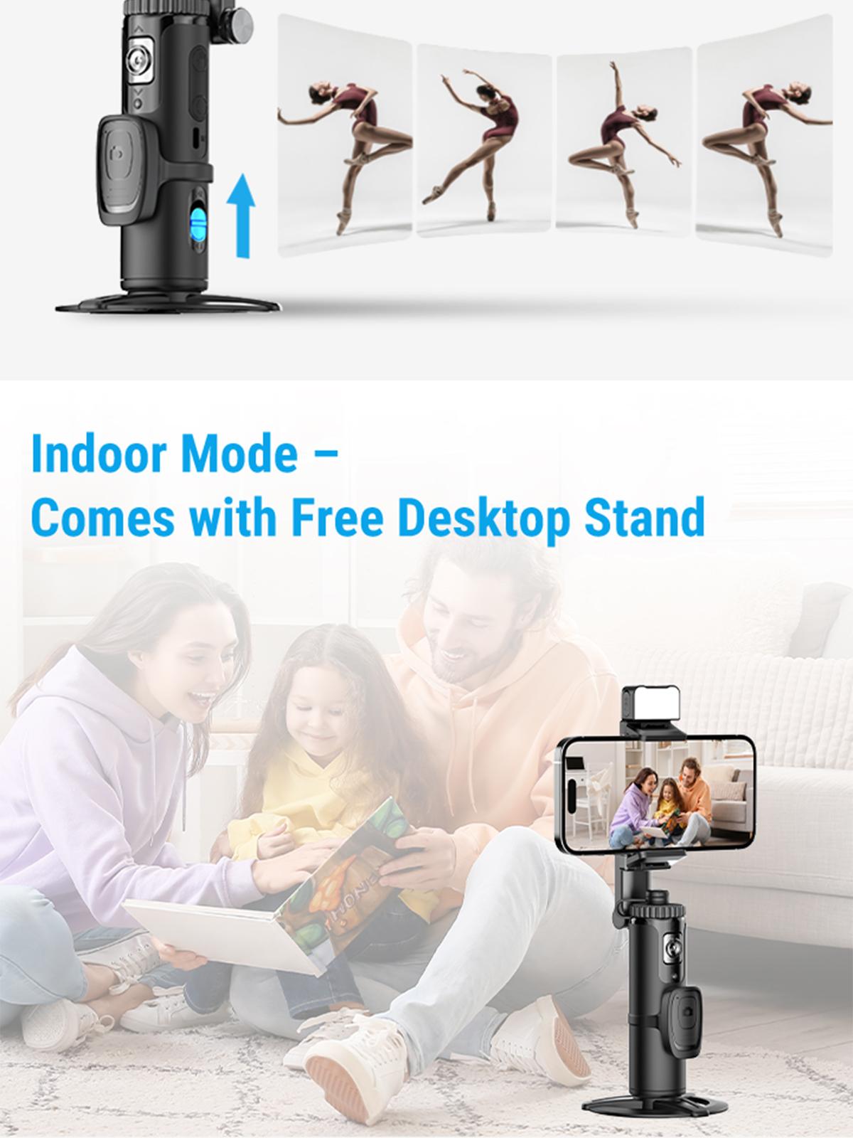 AI Auto Face Tracking Tripod with 63" Selfie Stick Tripod | Smart Face Tracking Phone Holder with LED light for TikTok Live & Vlogging | Gesture Control & Bluetooth Remote | Perfect for Content Creator | Gift for Boy & Girl Friend | Spring Glow Up