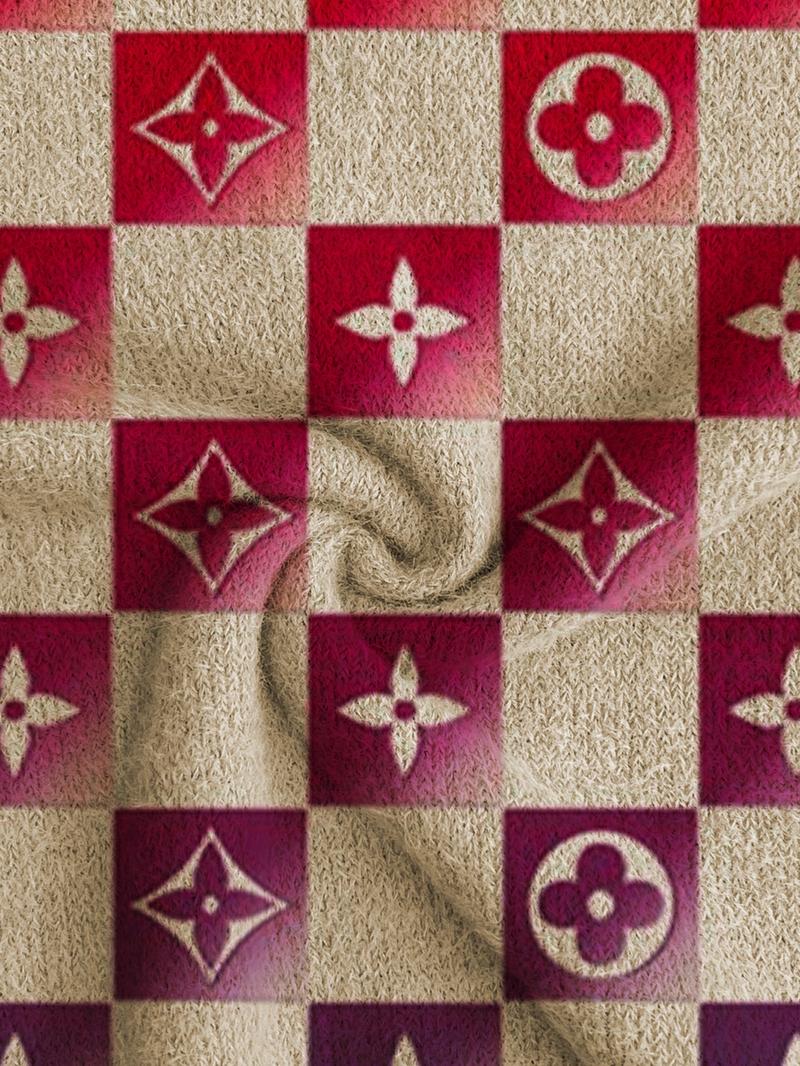 Women's Gradient Plaid Geometric Print Sweater, Fall and Winter Casual Long Sleeve Knitwear, Comfortable Warm Daily Wear