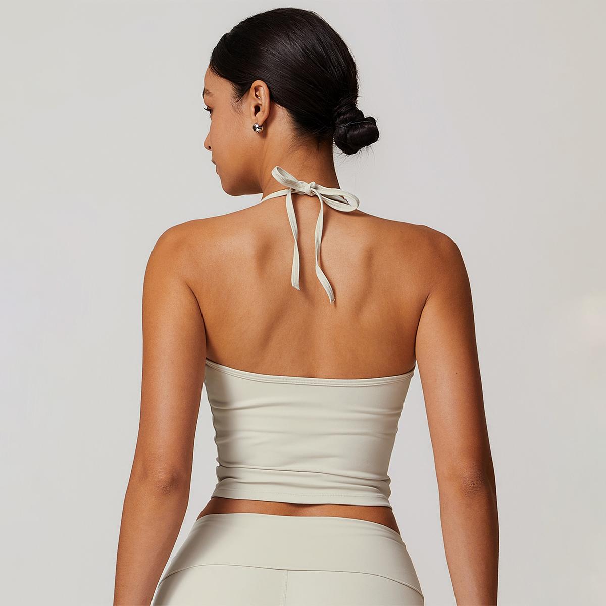 MASKERT Women's Yoga High Elasticity Tank Top Buttery Soft Home Commuting Activewear for Yoga Gym & Fitness