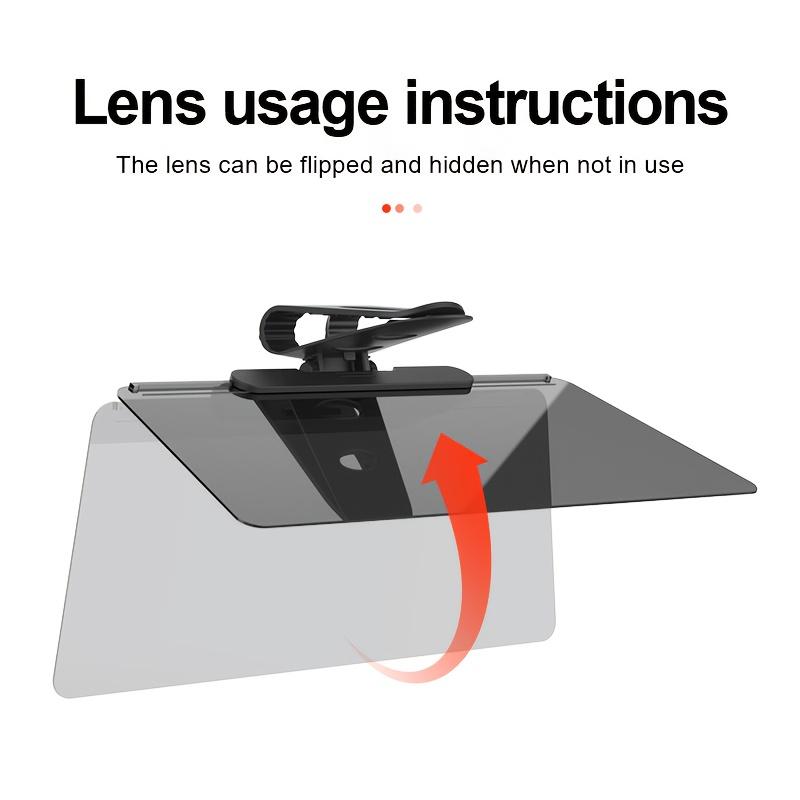 Car Sun Visor Extension Kit, Universal Anti-Glare Polarized Sunshade, Easy Installation, Push-Pull Retractable Shade, UV Protection